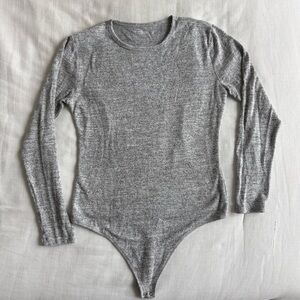 Abercrombie & Fitch Soft AF Collection Gray Bodysuit